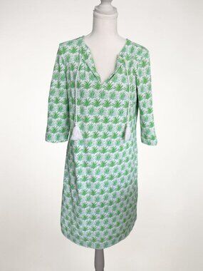 PERSIFOR Leaf Print Tunic Dress Size Large NEW NWOT
